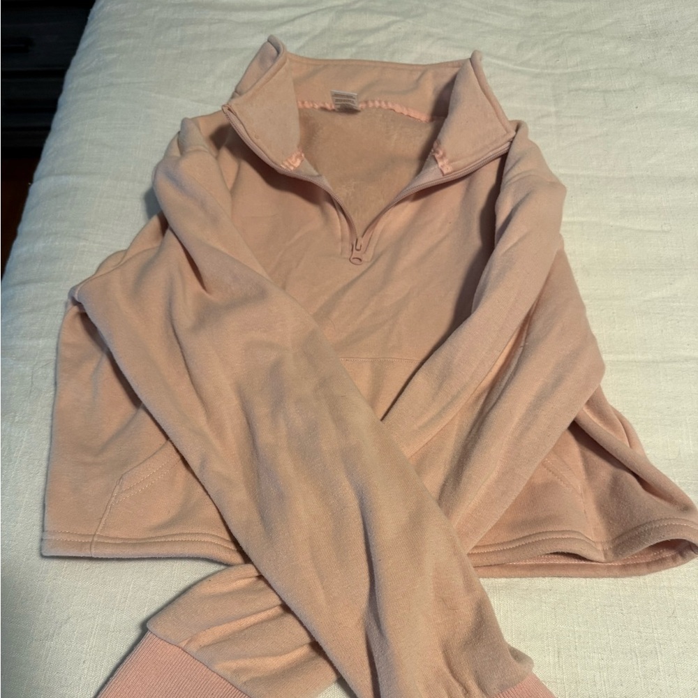 Hailey cropped half zip